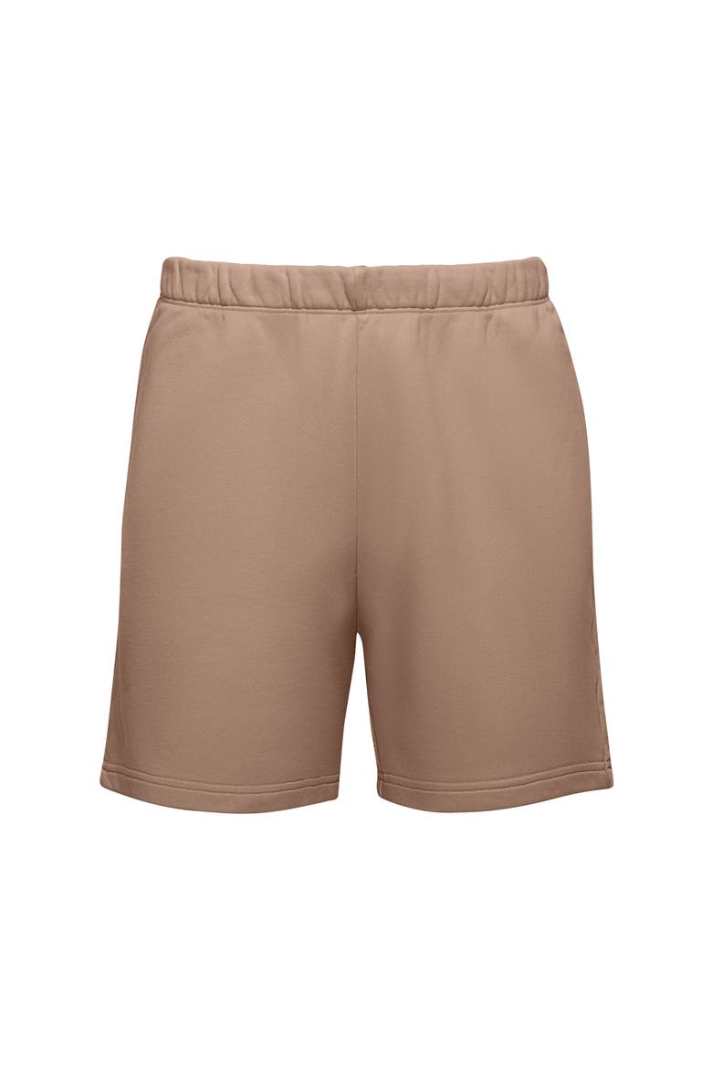 Men's Organic Cotton Teddy Everywhere Shorts, Alternate, color, Fawn