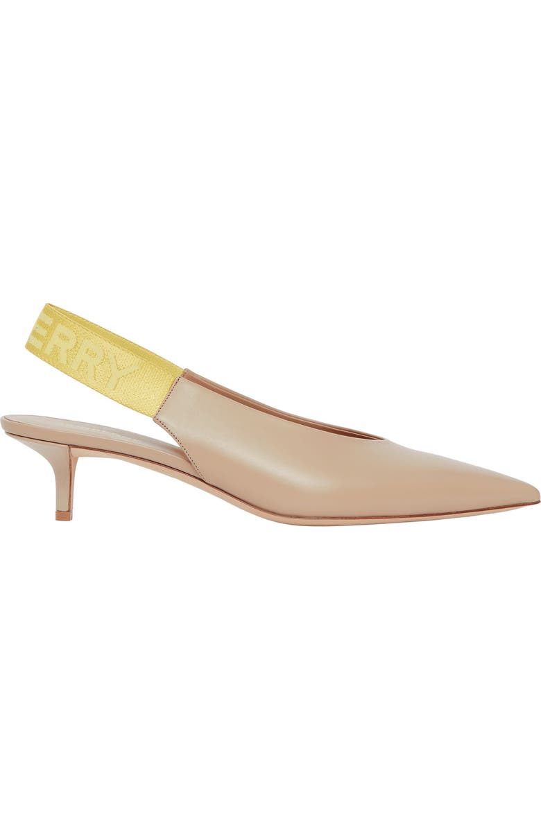 Burberry Malindar Leather Slingback Pointed Toe Pump, Alternate, color,