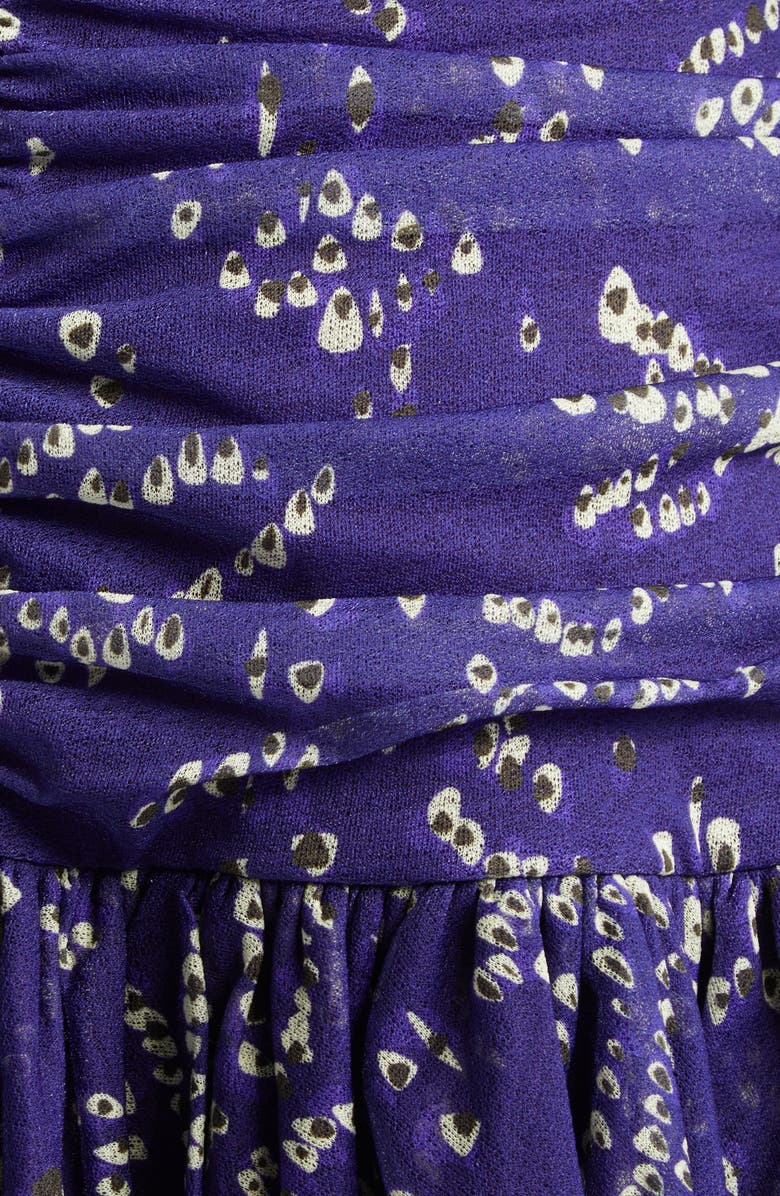 Siedrés Kaia Floral Tiered Chiffon Miniskirt, Alternate, color, Purple