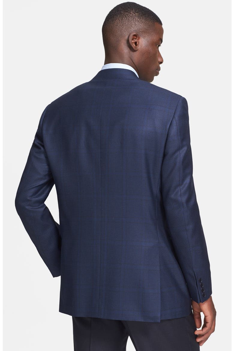 Classic Fit Navy Houndstooth Sport Coat, Alternate, color, NAVY/ BLACK