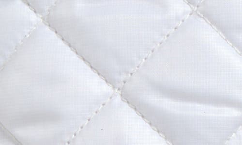 Ugg ® All Weather Genuine Shearling Trim Quilted Gloves In White