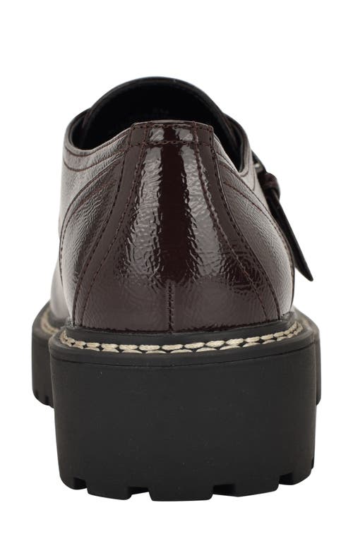 Calvin Klein Saundee Monk Strap Shoe In Brown
