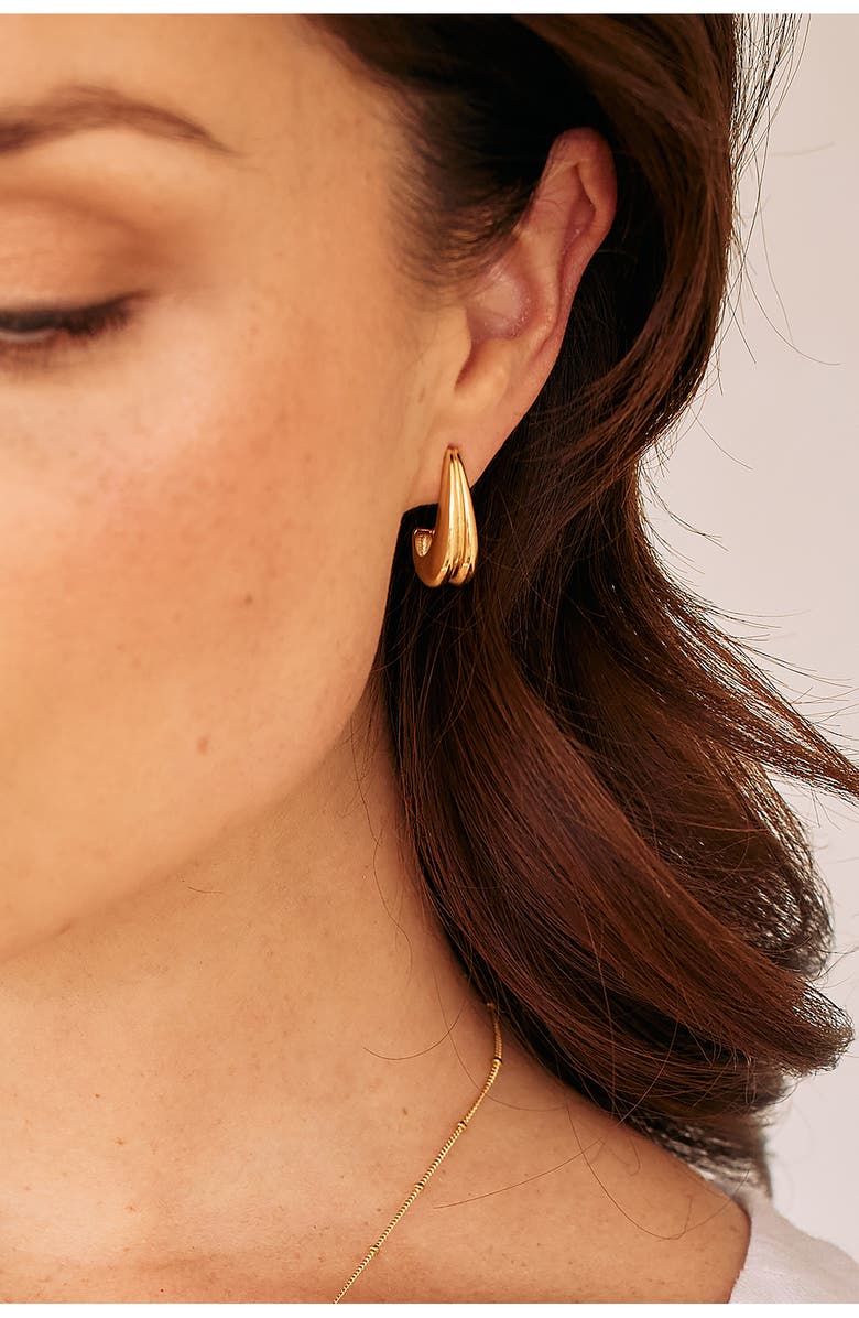 Brook and York Thea Hoop Earrings, Alternate, color, Gold