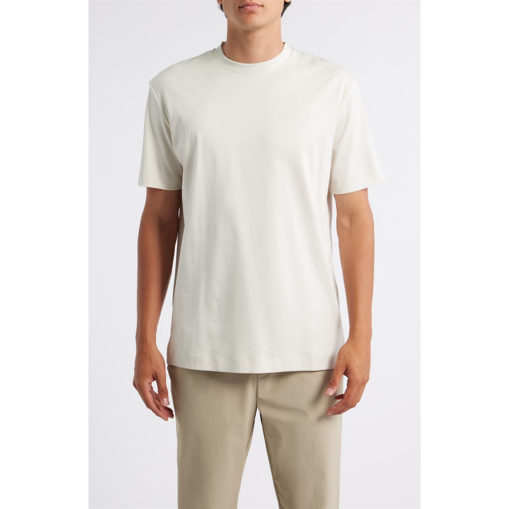 Aurélien Aur1 Solid Cotton T-shirt In White