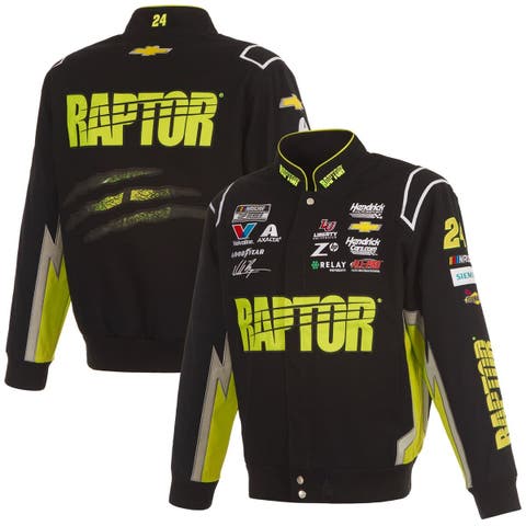 Men
s JH Design Black William Byron Raptor Full-Snap Twill Uniform Jacket