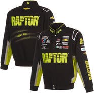 JH DESIGN Men's JH Design Black William Byron Raptor Full-Snap Twill Uniform Jacket