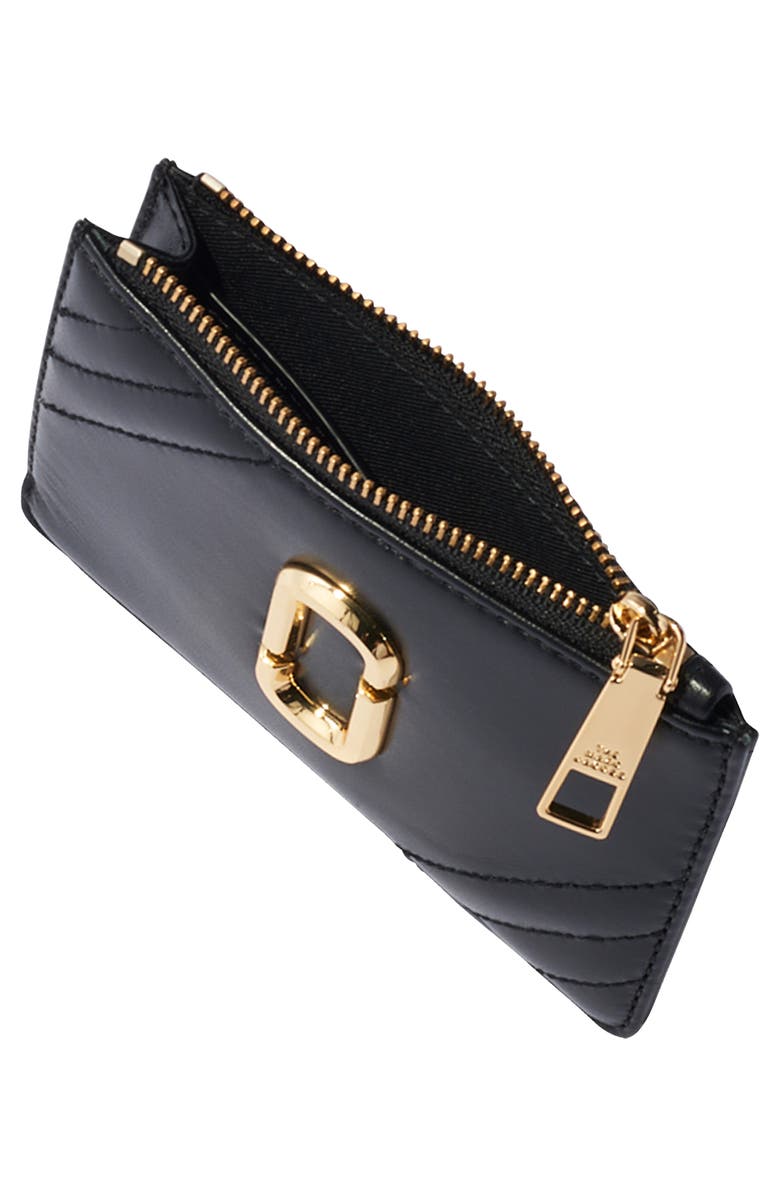 Marc Jacobs Zip Leather Wallet, Alternate, color, 