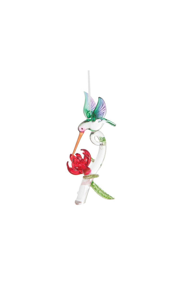 Hummingbird Garden Christmas Xmas Ornament A/2, Alternate, color, Green
