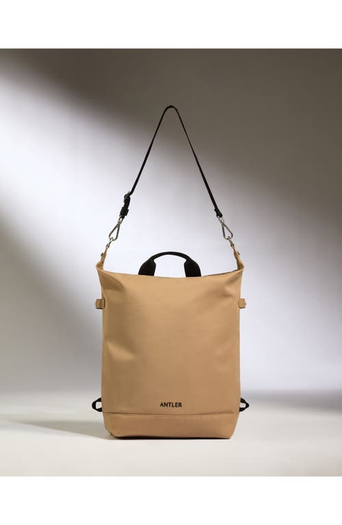 Antler Icon 2-in-1 Tote Backpack In Sand
