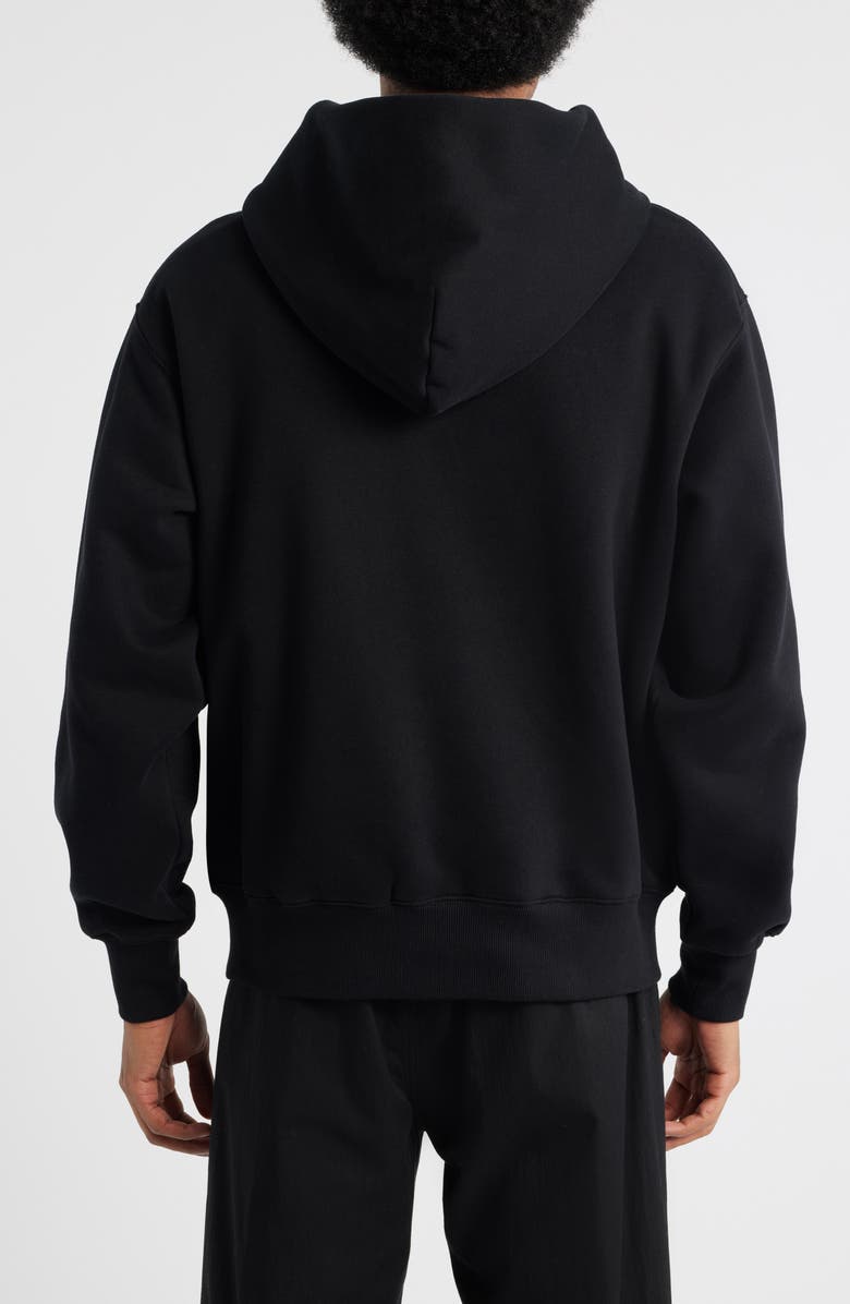 PLEASURES Impact Zip Graphic Hoodie, Alternate, color, Black