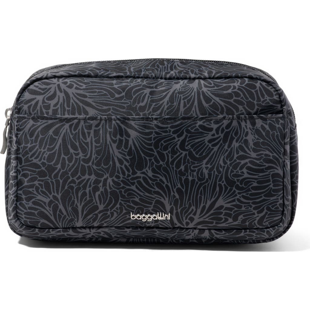 Baggallini Pocket Cosmetic Bag With Brush Organization In Purple