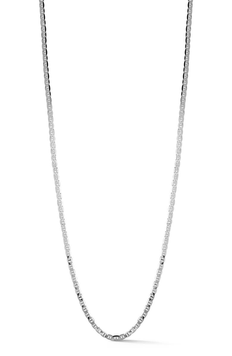 Yield of Men Sterling Silver Mariner Link Necklace, Main, color, Silver