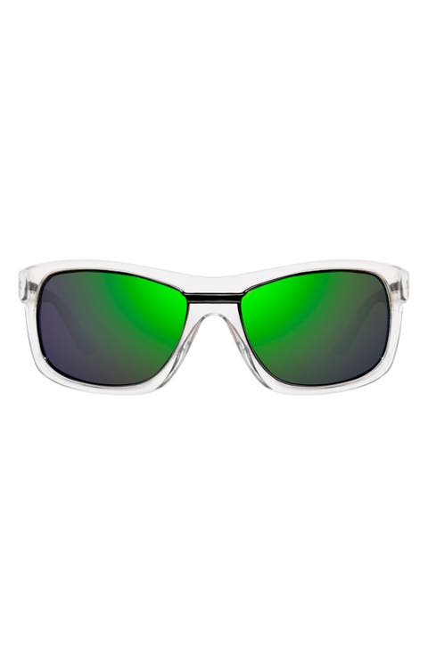Genesis 57mm Polarized Rectangular Sunglasses