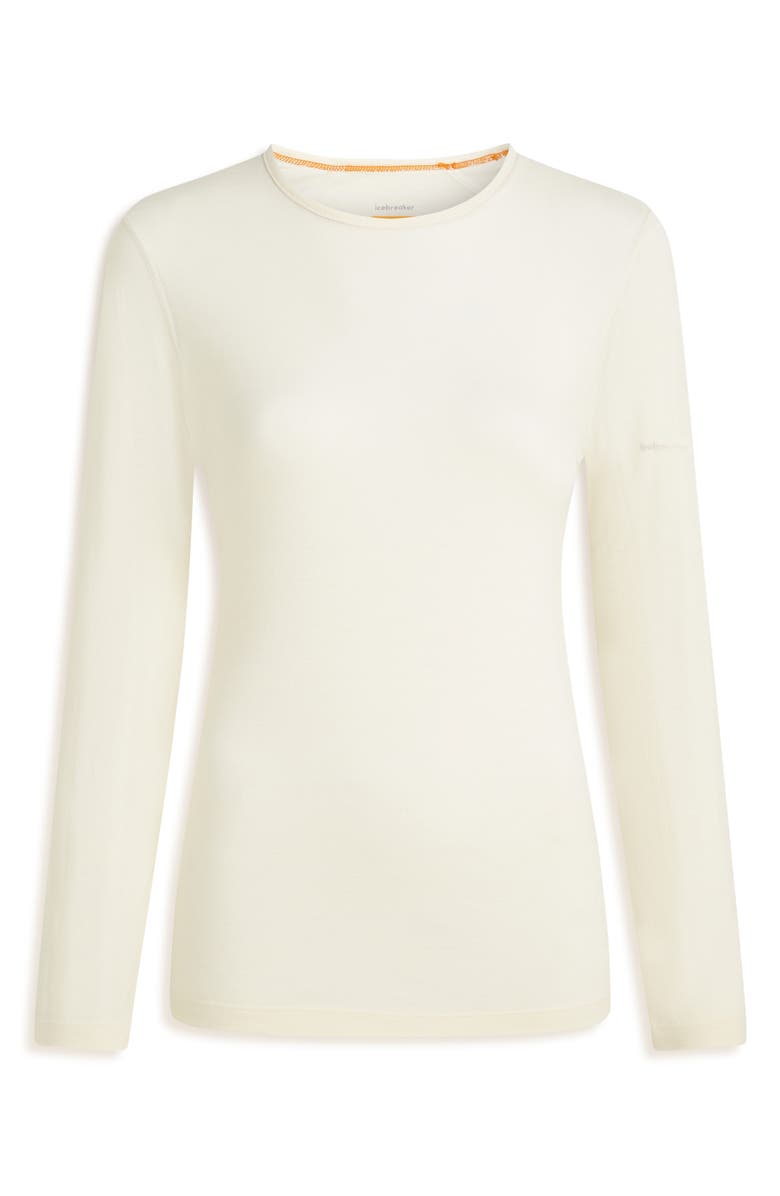Icebreaker Oasis Long Sleeve Merino Wool Top, Alternate, color, Undyed