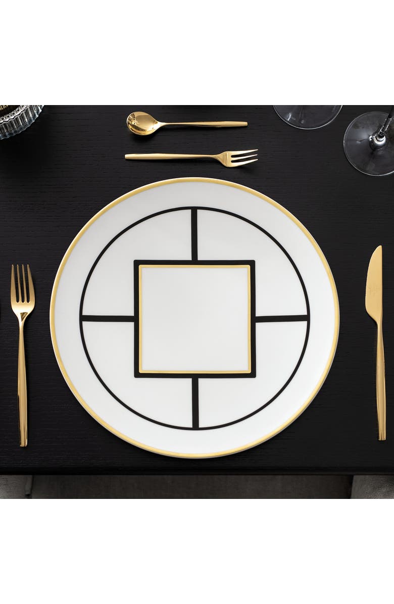 Villeroy & Boch MetroChic Salad Plate  White Rim, Alternate, color, White