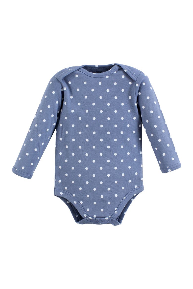 Little Soft Organic Cotton Long-Sleeve One-Piece Essentials, Alternate, color, Bubblegum Floral
