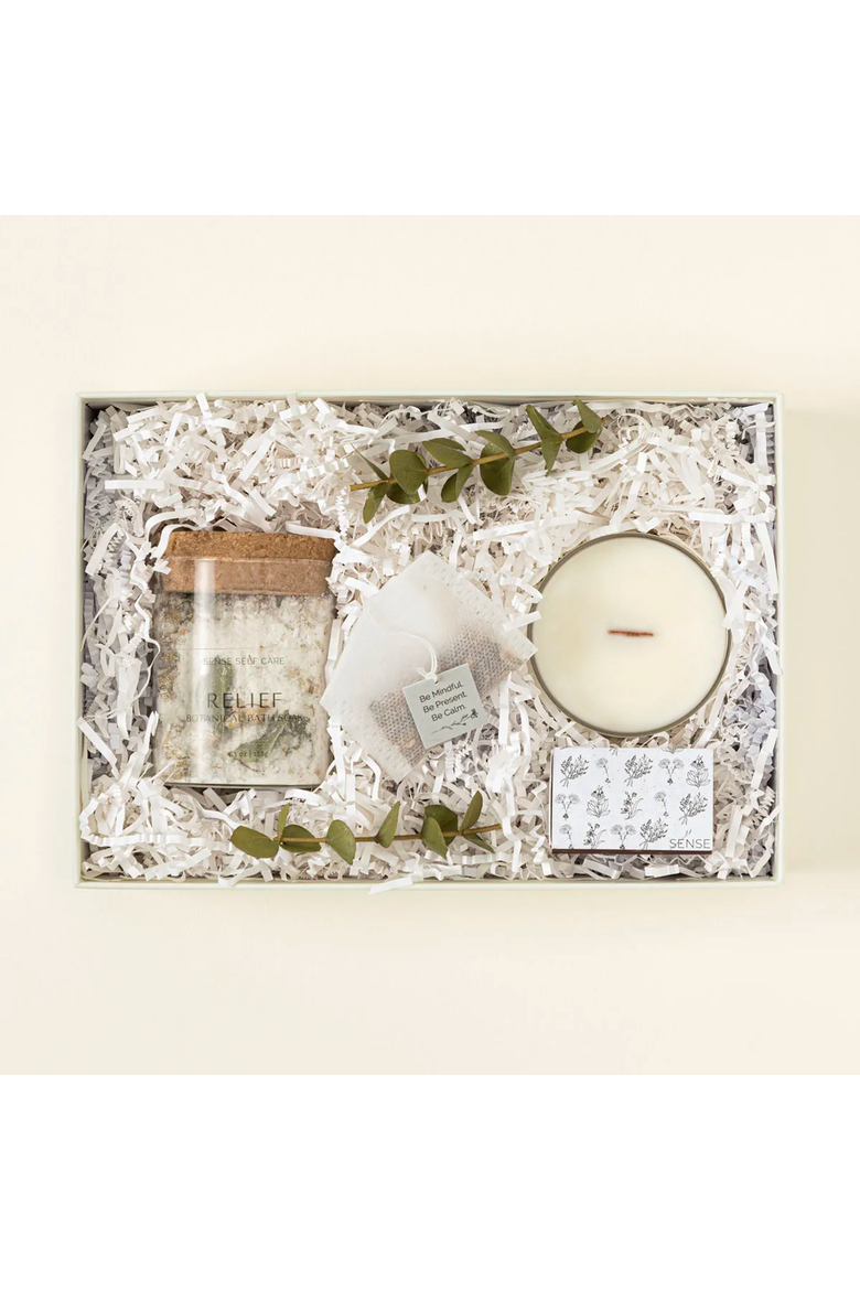 Soothing Eucalyptus Meditation Bath Set by Sense Self Care, Alternate, color, Multi