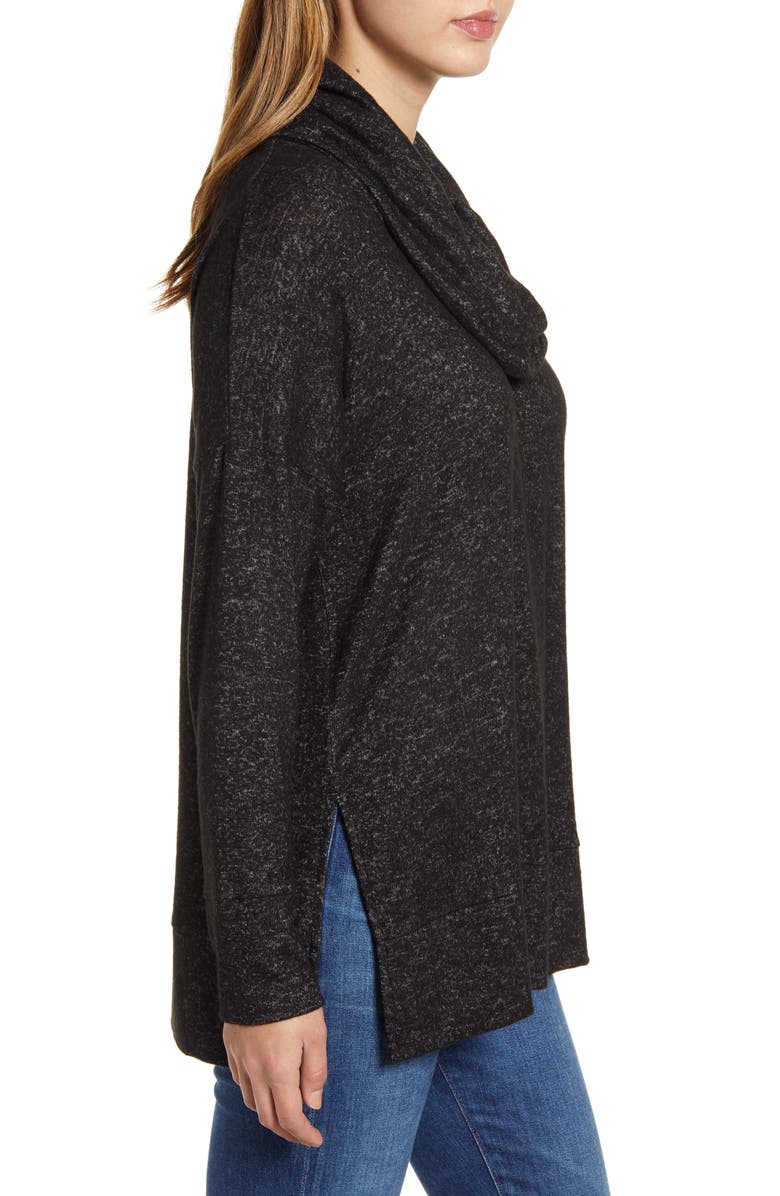 Loveappella Cowl Neck Long Sleeve Top, Alternate, color, 