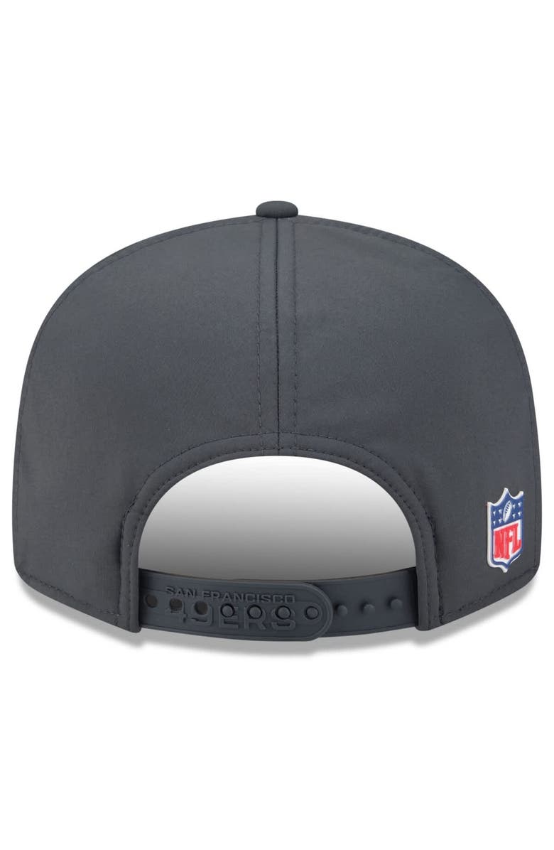 New Era Men's New Era Charcoal San Francisco 49ers 2025 Sideline Cold Weather Split Panel 9FIFTY Snapback Hat, Alternate, color, Charcoal