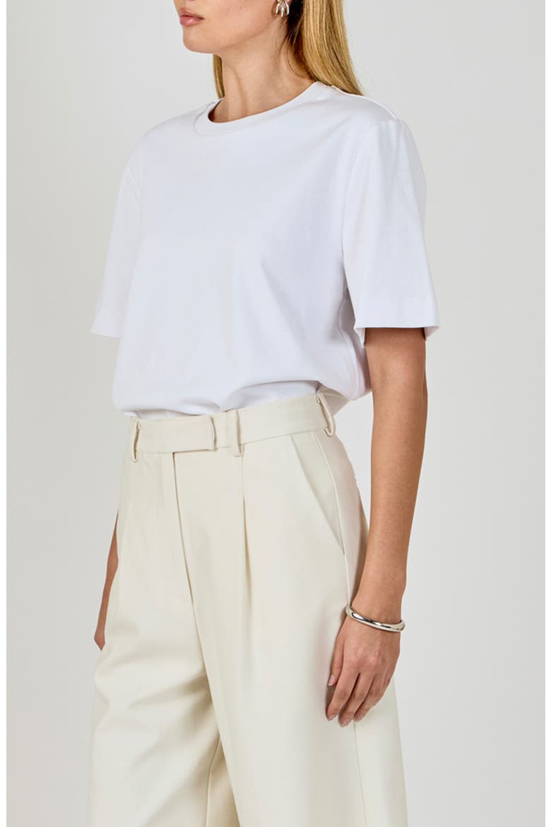 Basic Cotton T-Shirt, Alternate, color, WHITE