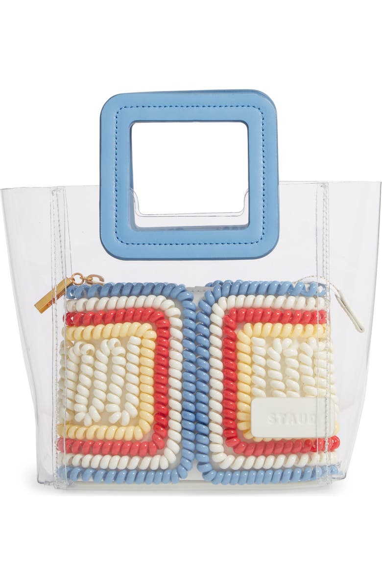 STAUD Mini Shirley Telephone Transparent Handbag, Main, color,
