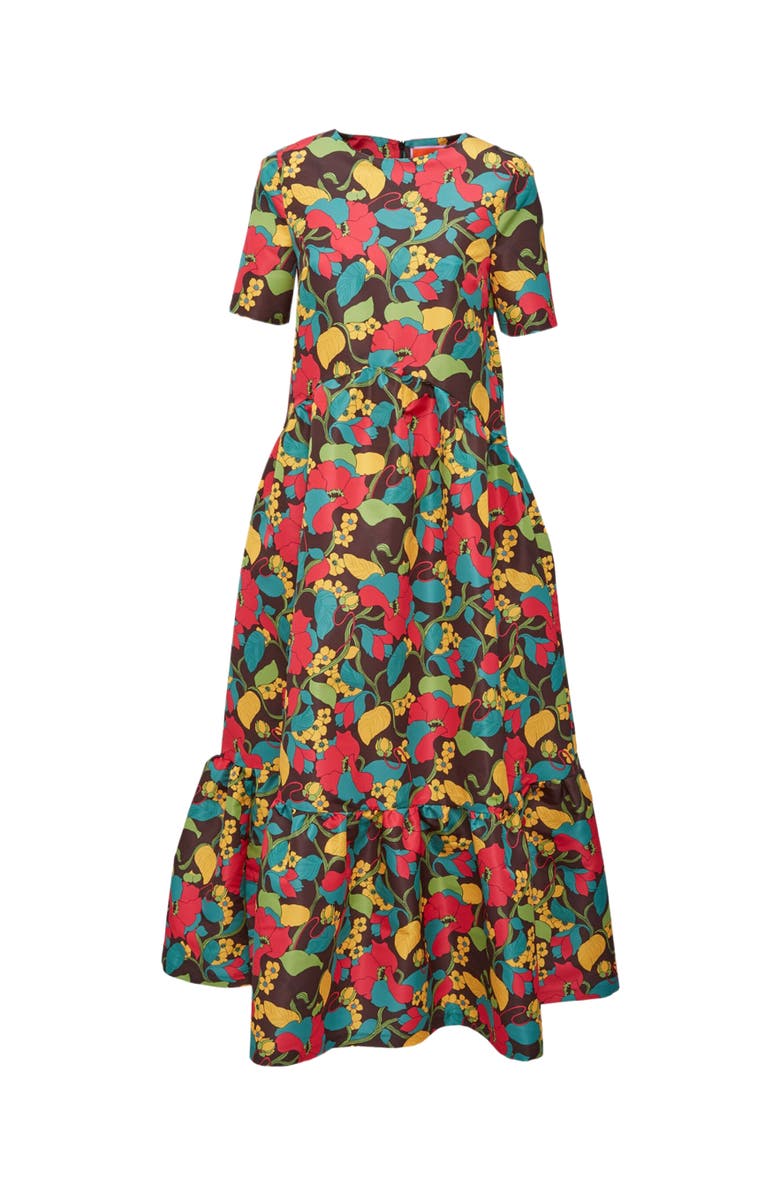 La DoubleJ Belle Dress Vines Brown, Alternate, color, 