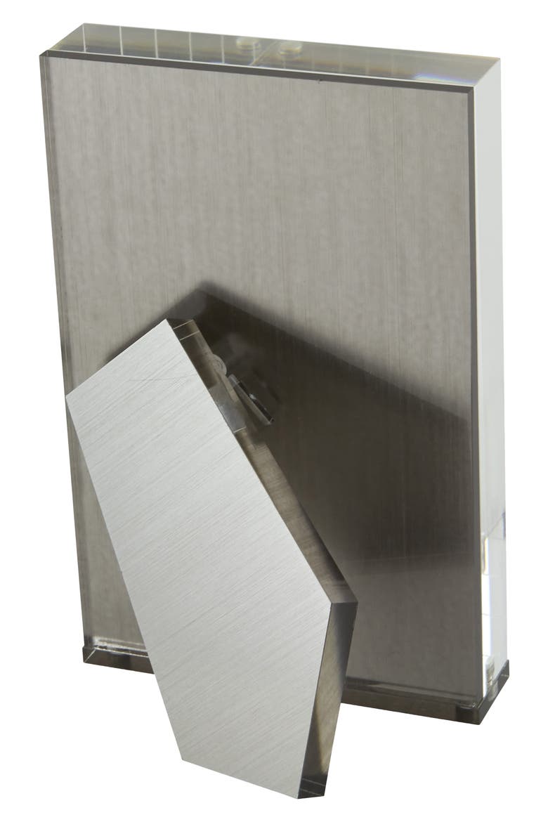 Lucite® Easel Picture Frame, Alternate, color, SILVER