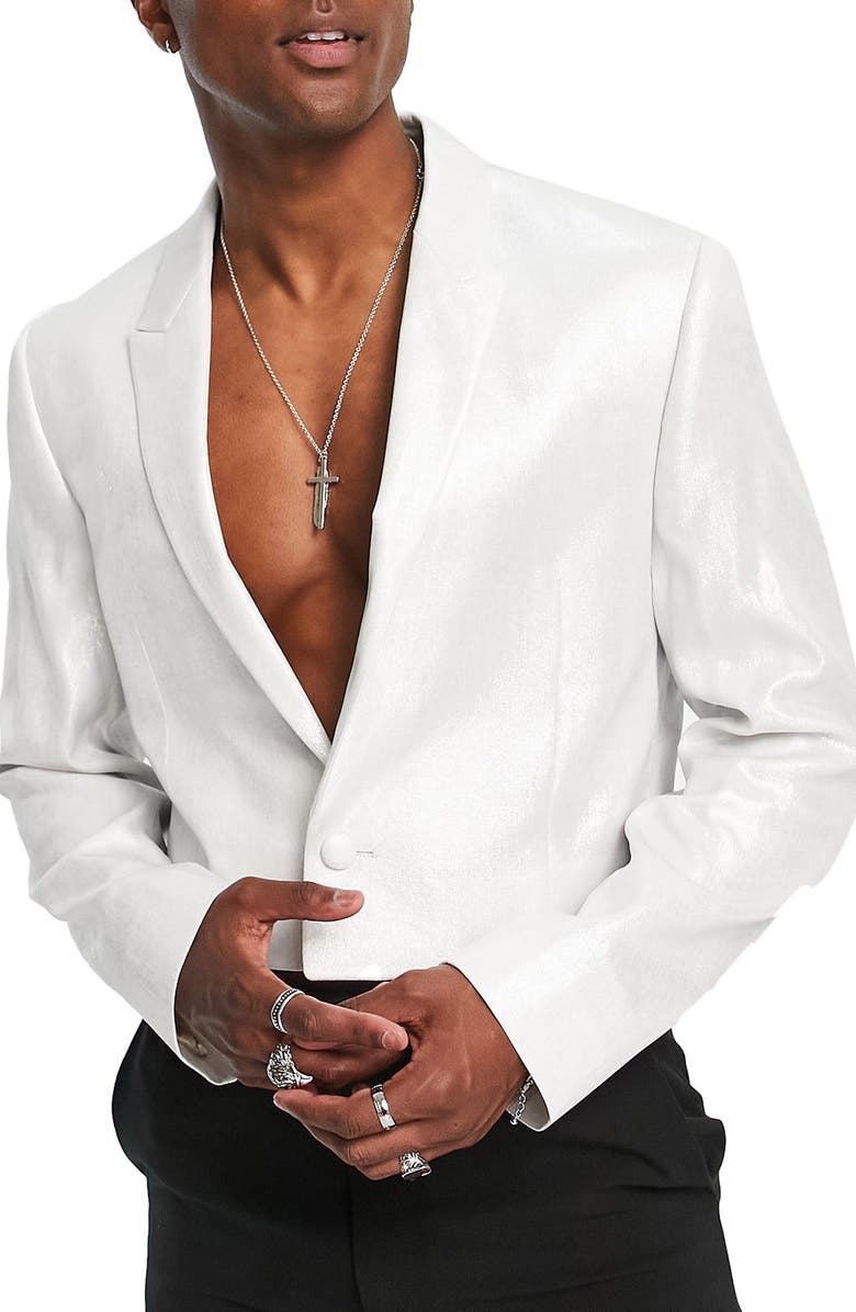 ASOS DESIGN Super Crop Blazer, Main, color,