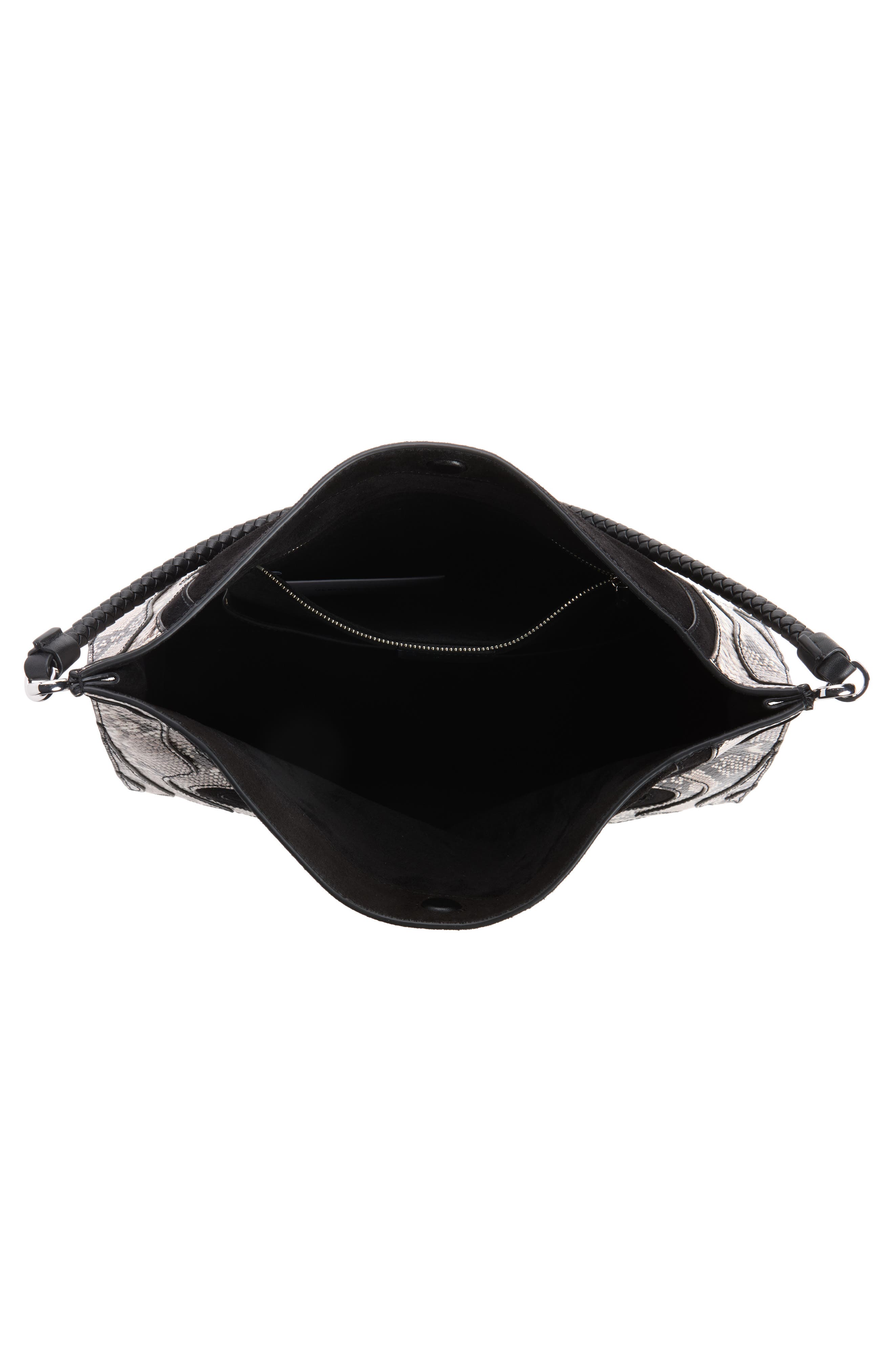 Vida Leather Shoulder Bag, Alternate, color, BLACK MULTI