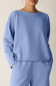 Eileen Fisher Bateau Neck Boxy Top