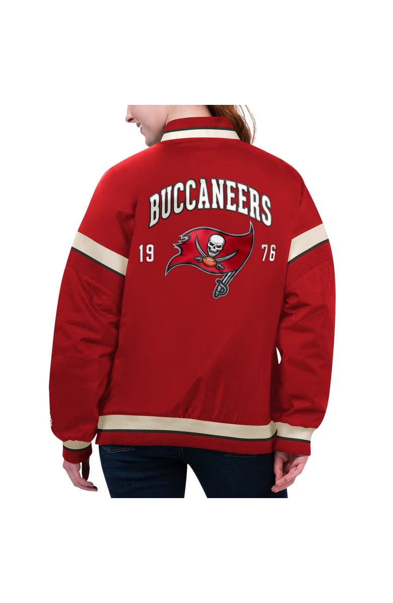 STARTER Women's Starter Red Tampa Bay Buccaneers Tournament Full-Snap Varsity Jacket, Alternate, color, 