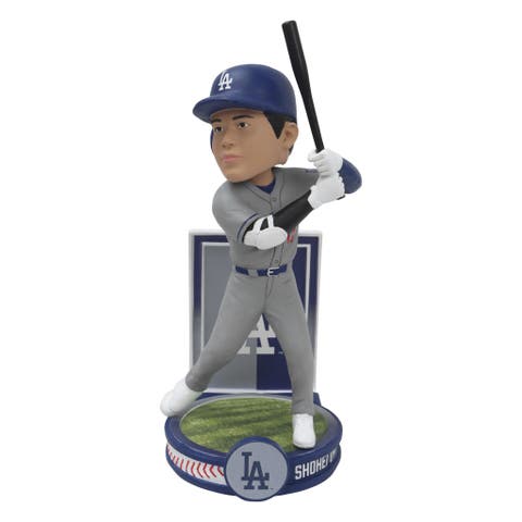 Shohei Ohtani (LA Dodgers) (Gray Jersey Batting) Banner Series MLB Bobblehead