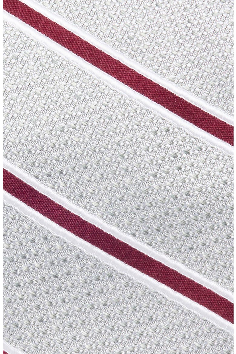 Tobin Stripe Silk Jacquard Tie, Alternate, color, BURGUNDY