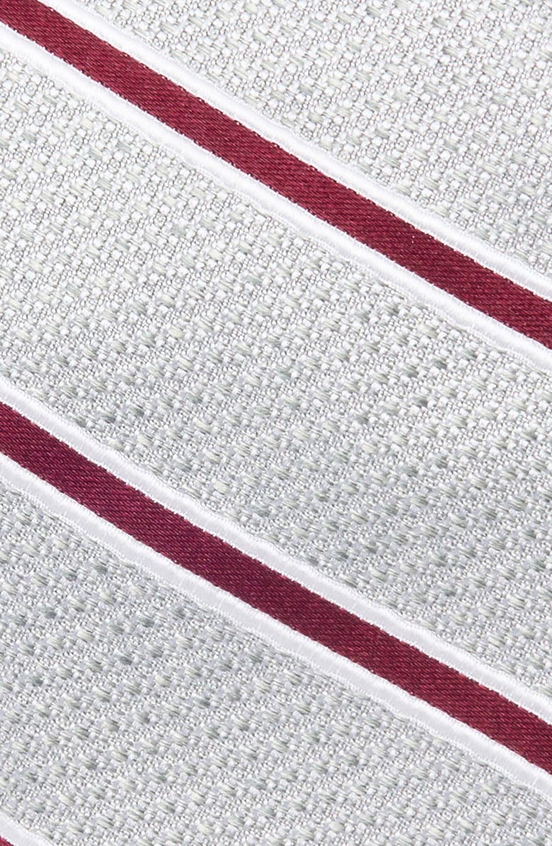 Nordstrom Tobin Stripe Silk Jacquard Tie, Alternate, color, Burgundy