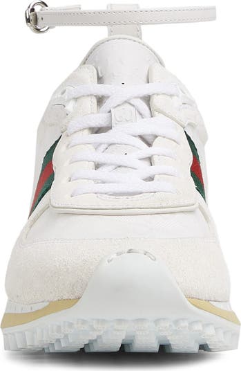 スニーカー Gucci White Gg Fabric And Suede Re-Motion Sneakers Gucci Re-Motion GG Canvas sneakers in white - Gucci | Mytheresa