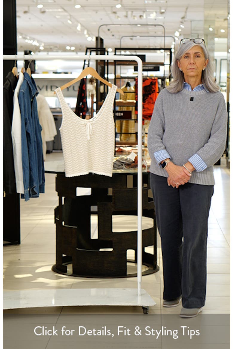 Eleni Pointelle Sweater Tank video