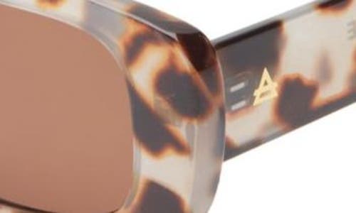 Aire Ceres 51mm Rectangular Sunglasses In Charcoal Tort/brown Mono