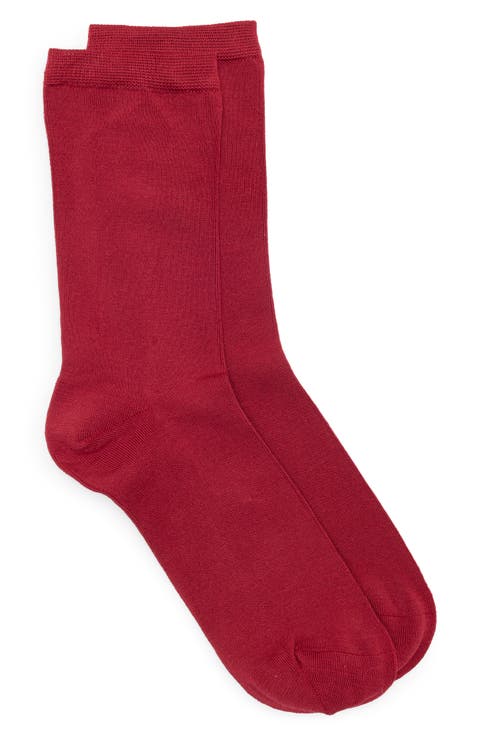 Women's Burgundy Socks & Hosiery