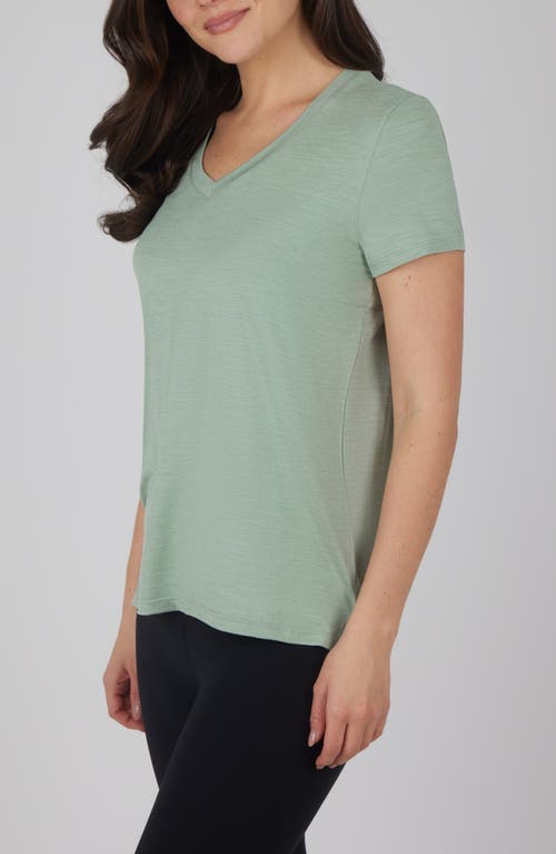 90 Degree By Reflex City View 2-pack High-low T-shirts In Heather Iceberg Green/ht