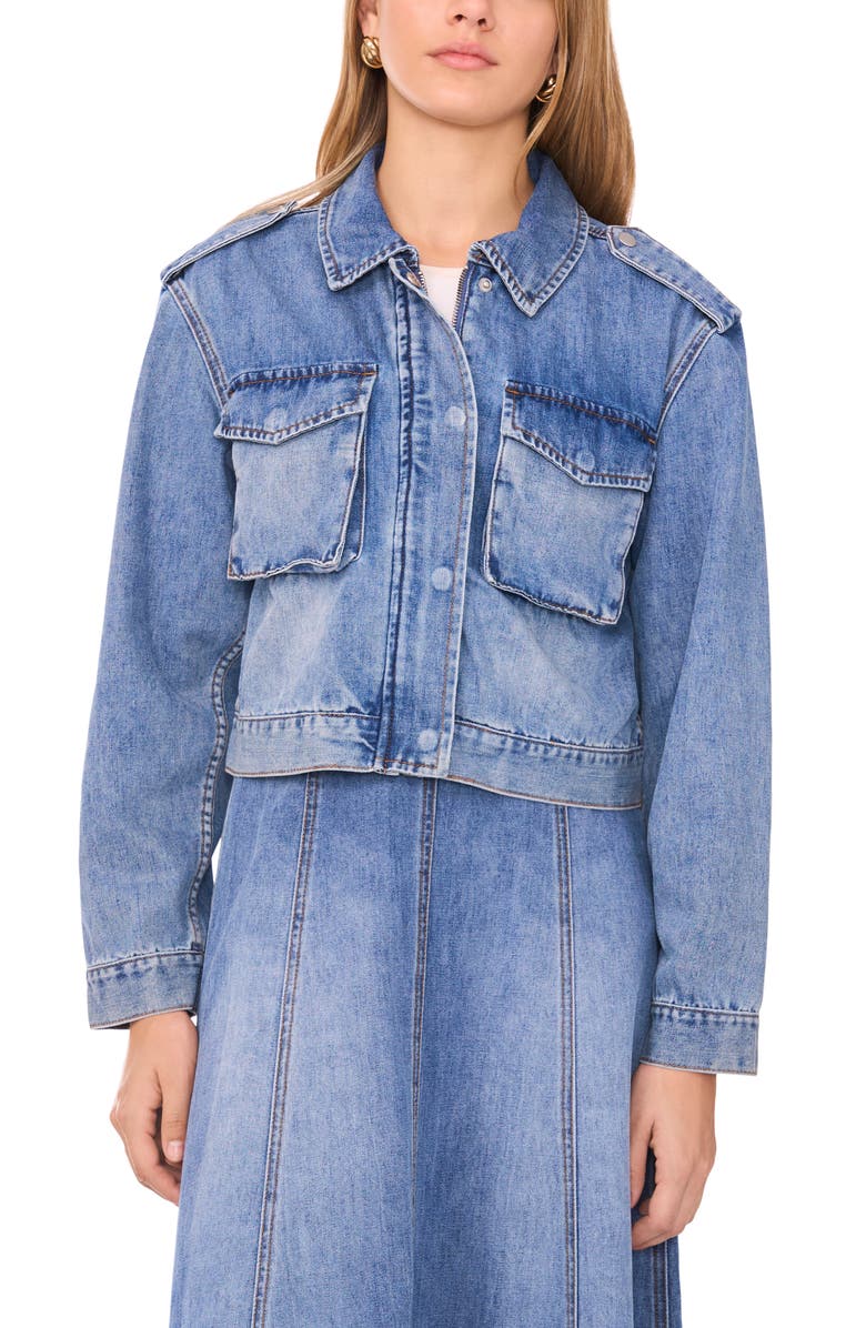 1.STATE Denim Jacket, Alternate, color, Light Blue Wash