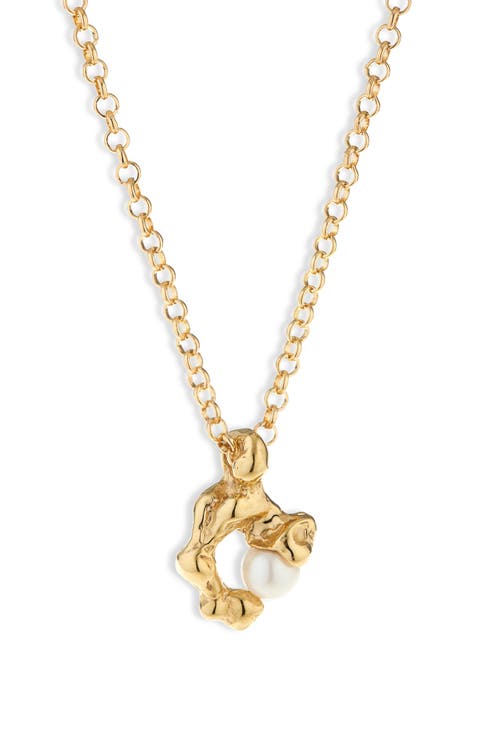 Fellini Cultured Pearl Pendant Necklace