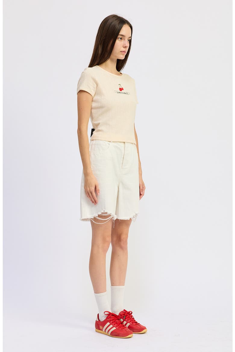 Cerise Pointelle Top, Alternate, color, YELLOW RED
