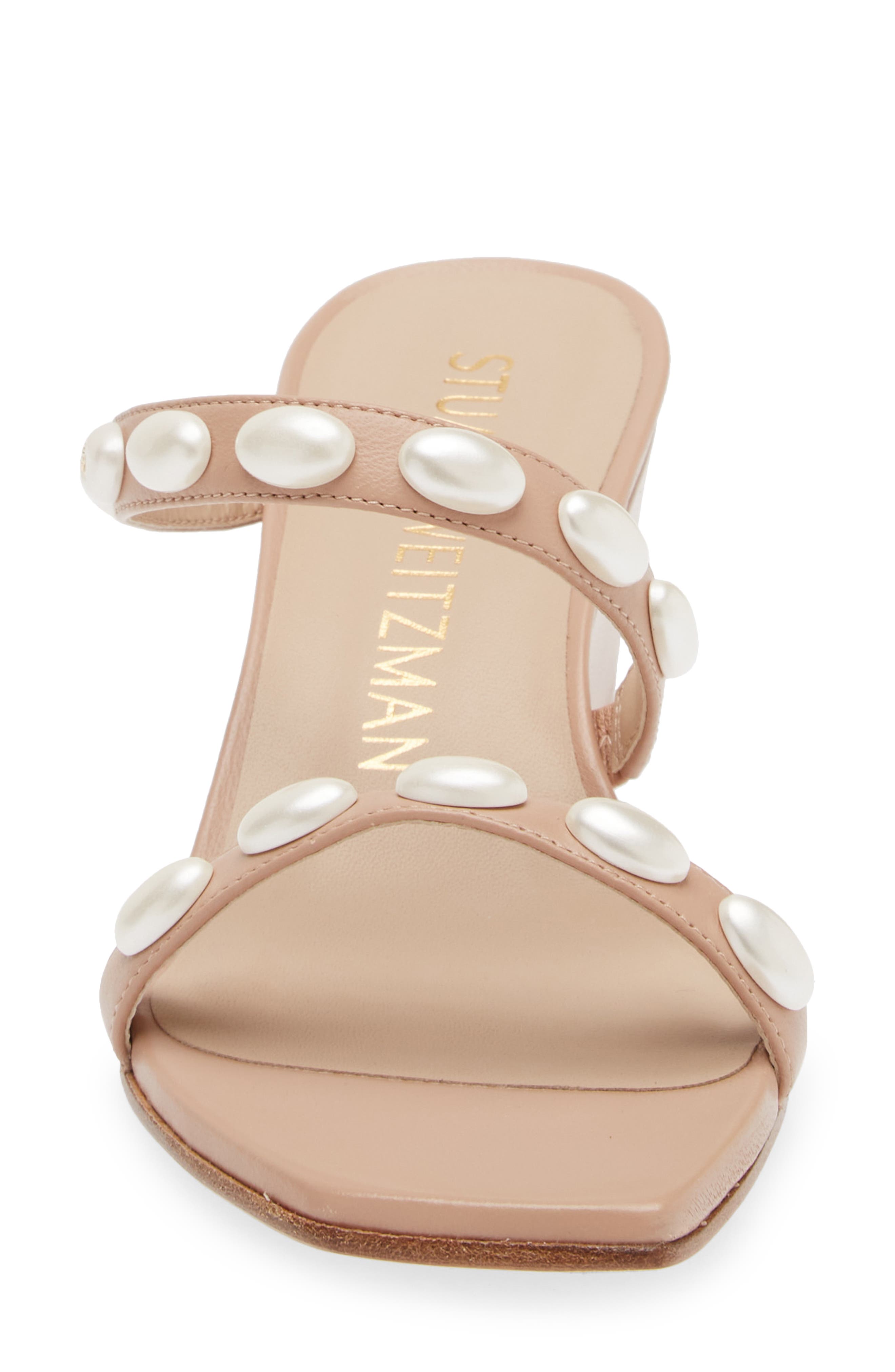 Pearlita 50 Wedge Slide Sandal, Alternate, color, ADOBE