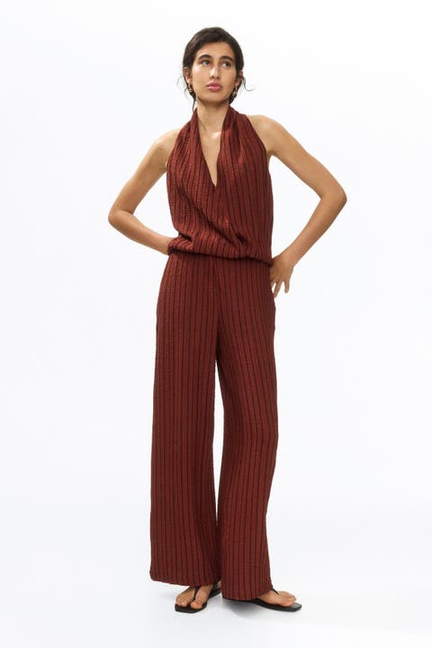Wide Crinkled Trousers