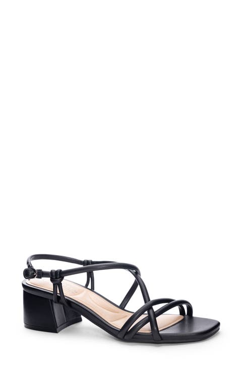 Lighten Smooth Block Heel Sandal (Women)