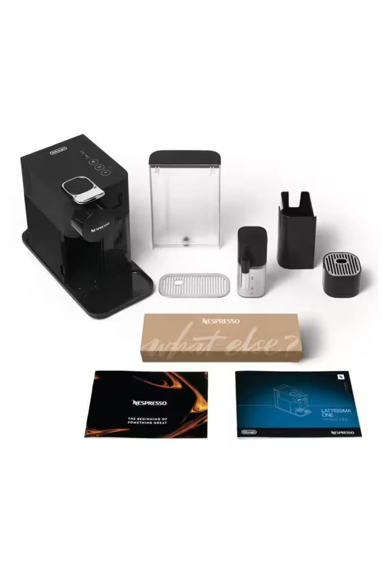 Lattissima One Coffee Machine, Alternate, color, BLACK