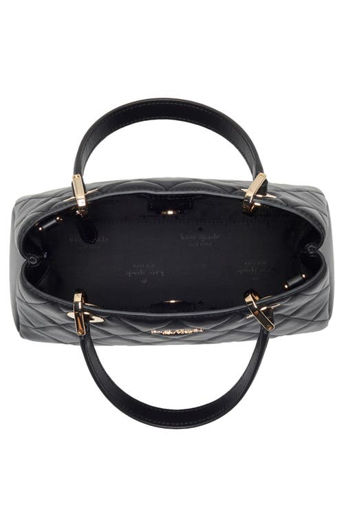 Kate Spade New York Carey Small Quilted Sullivan Satchel Bag In Black