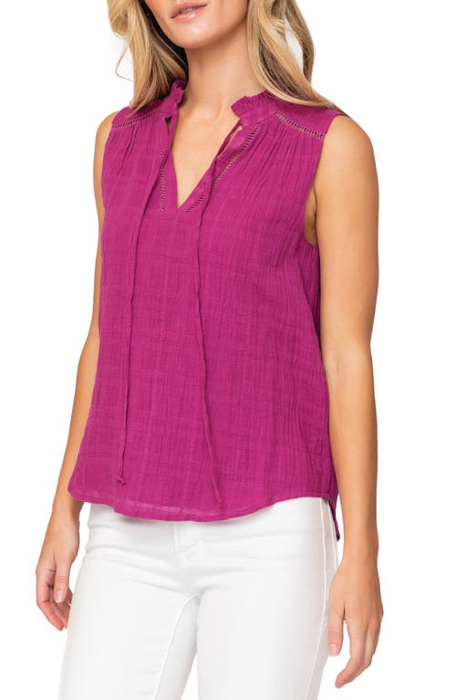 Gibsonlook Cameron Cotton Gauze Tank Top In Neon Berry