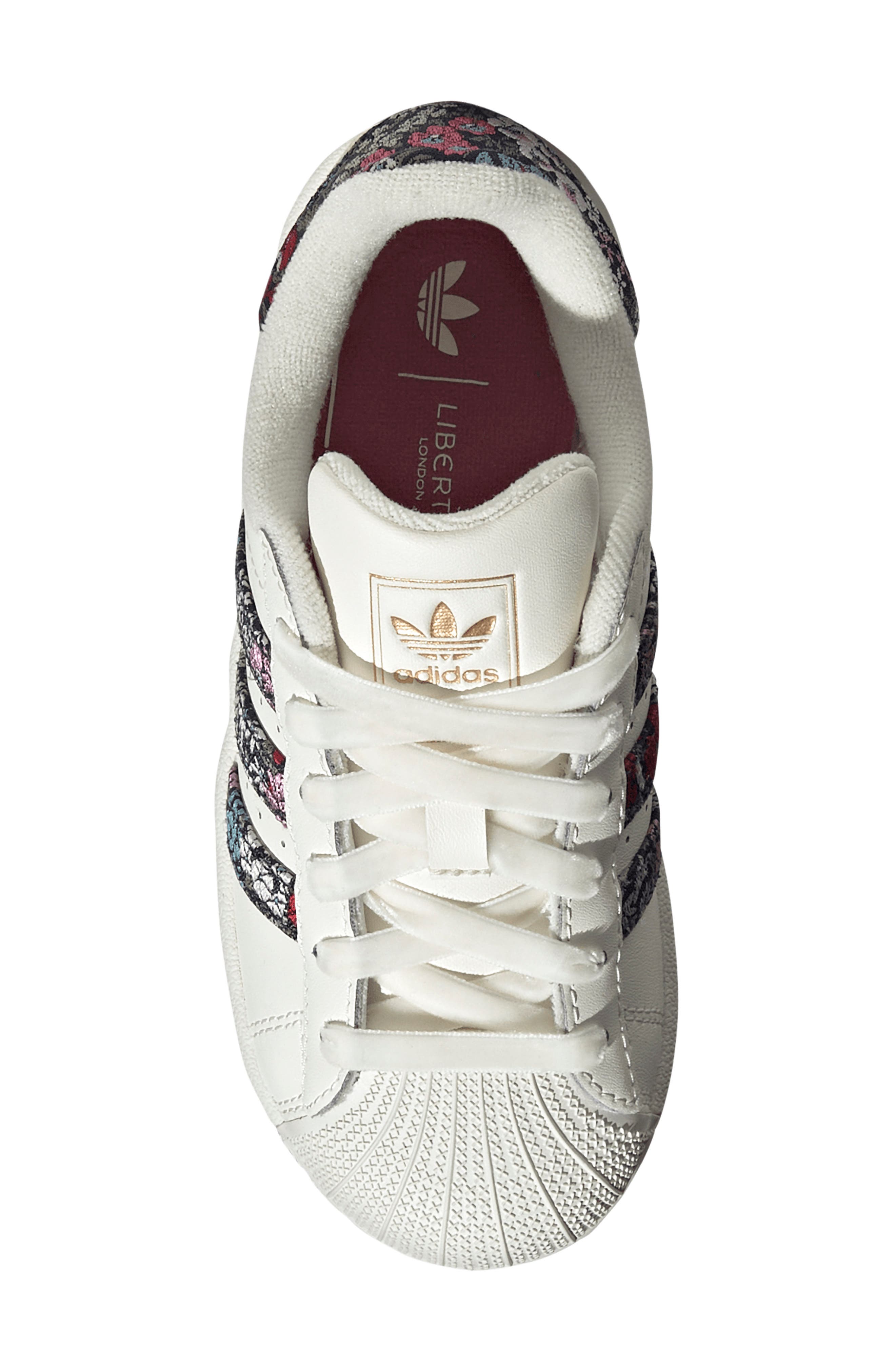Kids' Superstar Sneaker, Alternate, color, OFF WHITE/ DUAL MAGENTA/ GUM 3