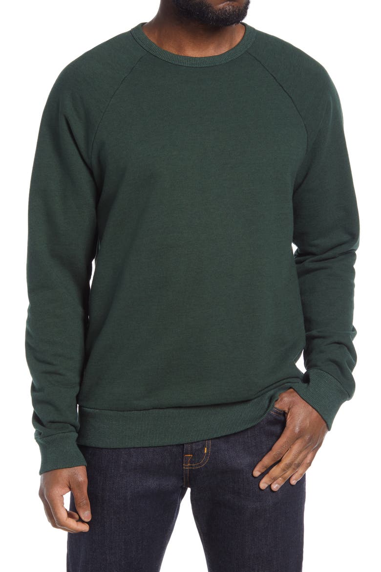 Elba Men's Crewneck Sweatshirt, Main, color, RICH VERDURE